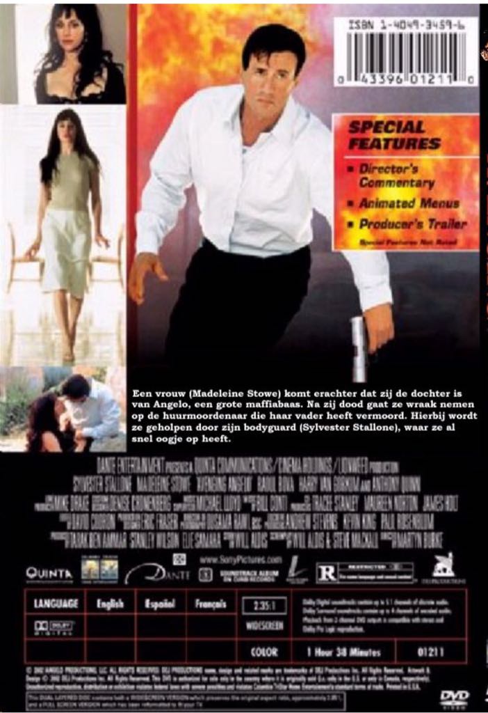 Avenging Angelo DVD movie collectible [Barcode 043396012127] - Main Image 2