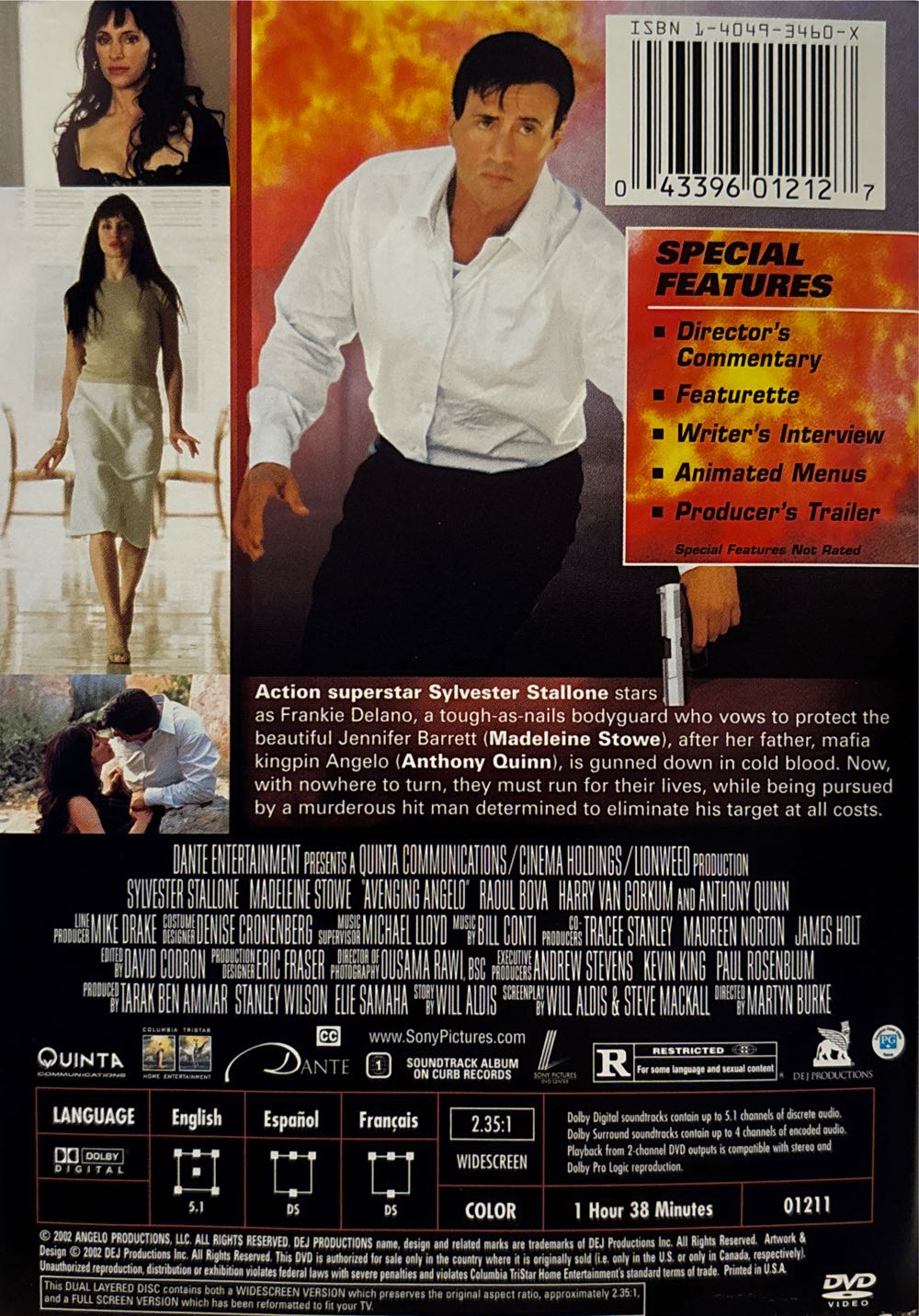 Avenging Angelo DVD movie collectible [Barcode 043396012127] - Main Image 4