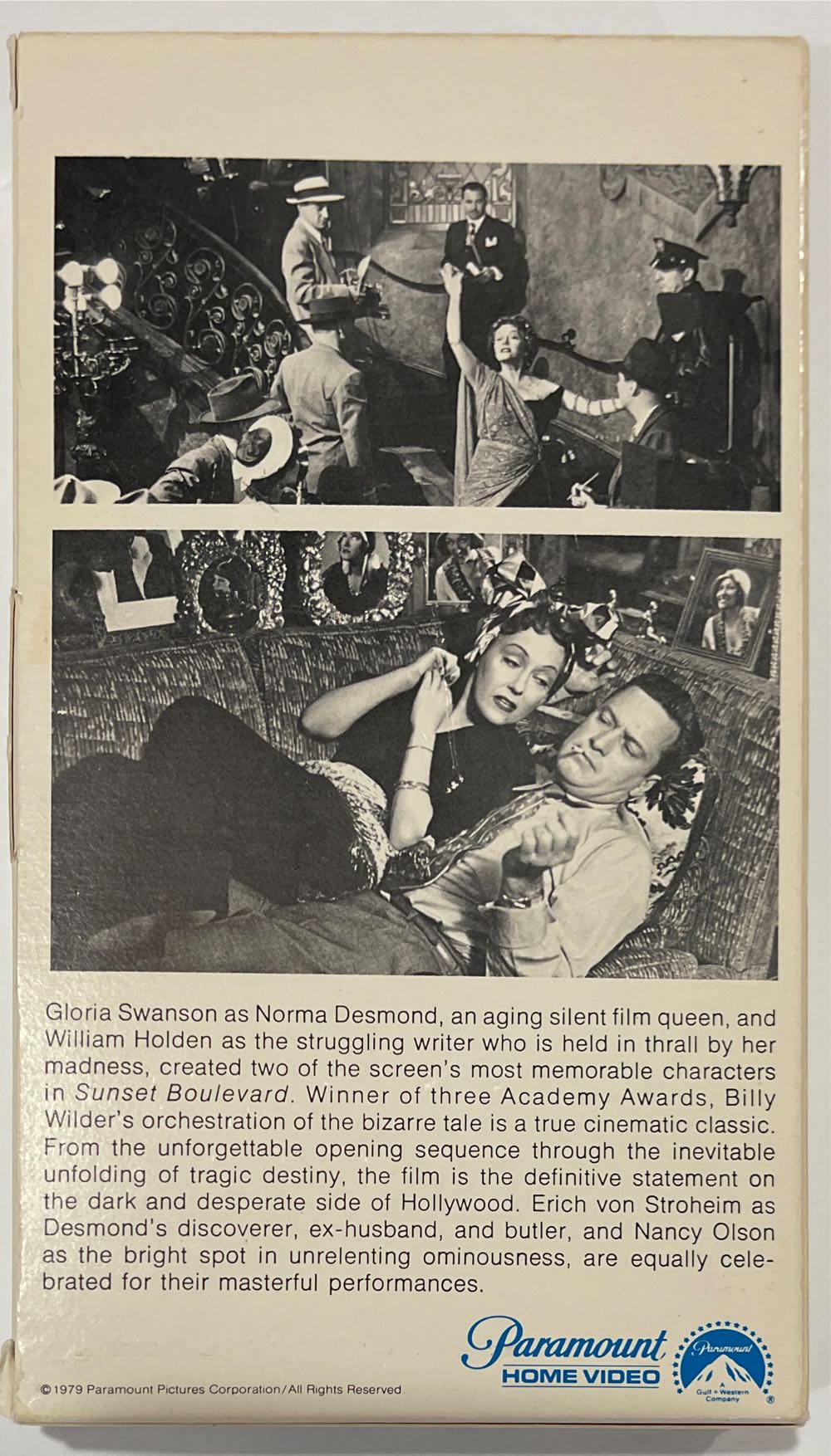 Sunset Boulevard VHS movie collectible [Barcode 031504049271] - Main Image 2