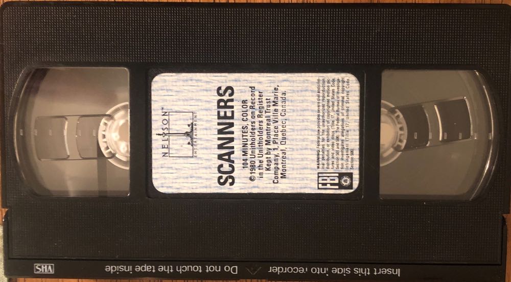 Scanners VHS movie collectible [Barcode 027616664730] - Main Image 4