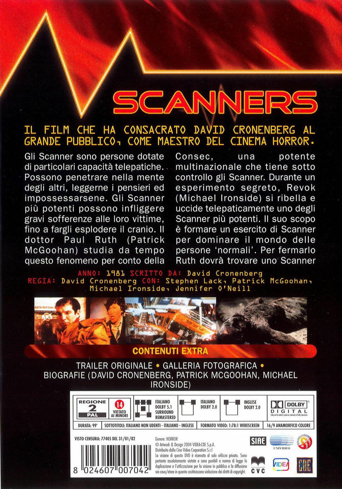 Scanners DVD movie collectible [Barcode 9344256006173] - Main Image 2