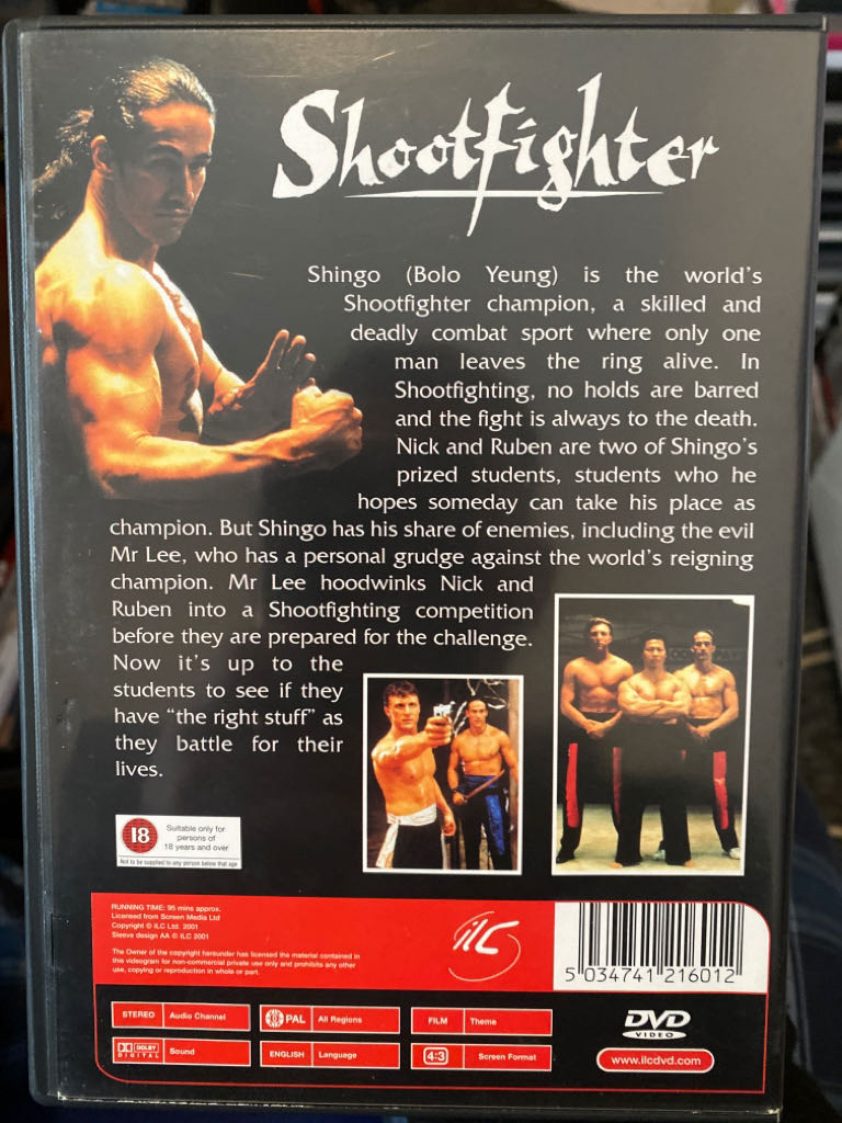 Shootfighter: Fight To The Death DVD movie collectible [Barcode 5034741216012] - Main Image 2