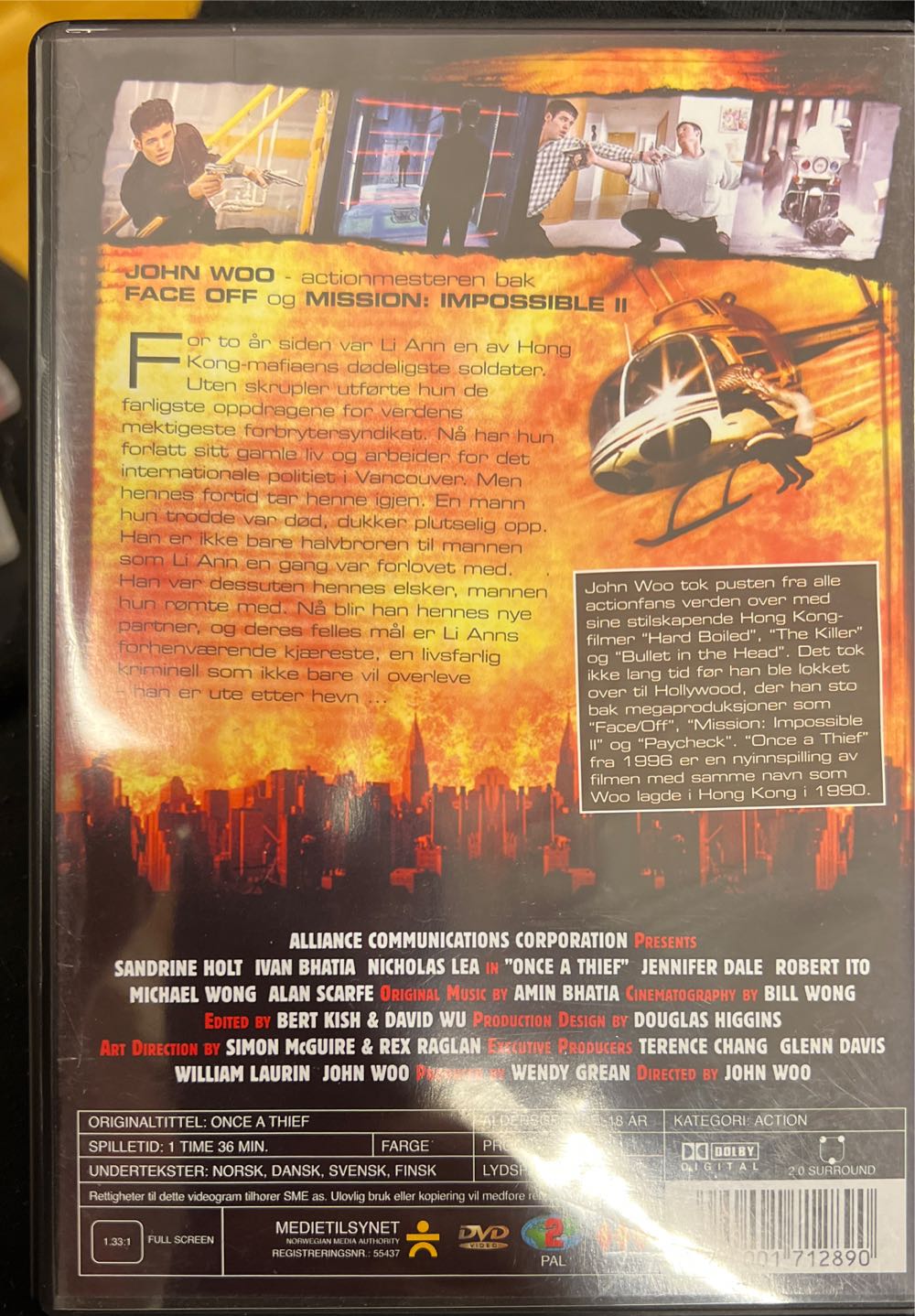 Once a Thief DVD movie collectible [Barcode 6416548824215] - Main Image 2