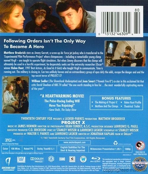 Project X Blu-ray movie collectible [Barcode 013132463094] - Main Image 2