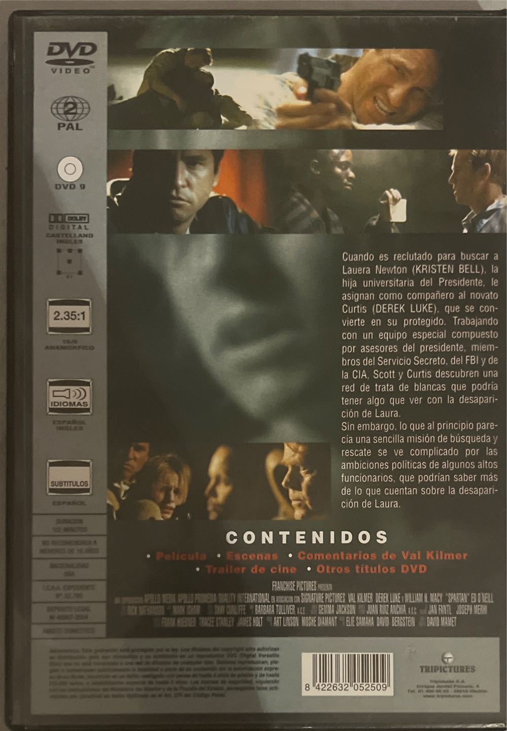 Spartan DVD movie collectible [Barcode 085393966829] - Main Image 2