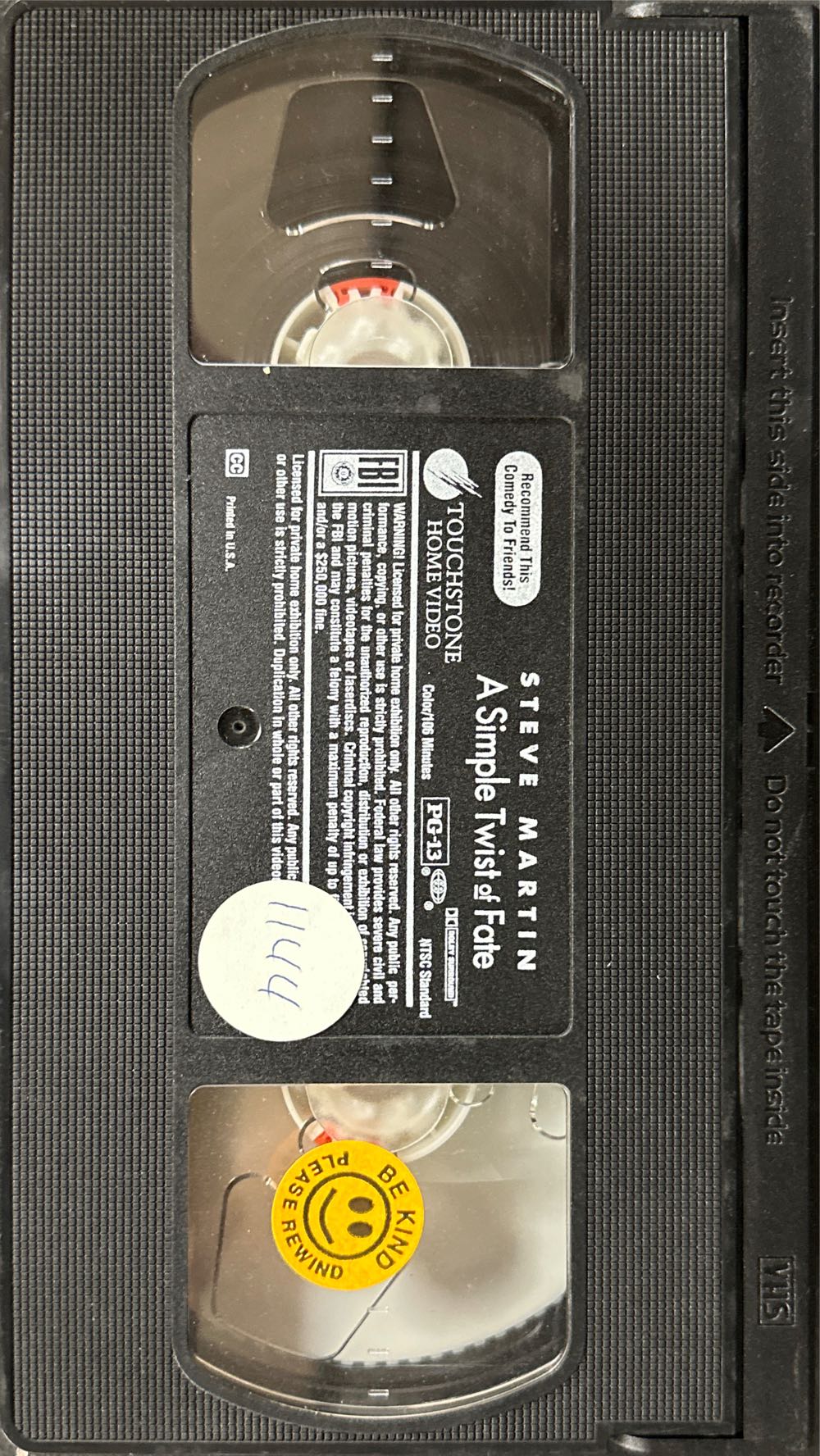 A Simple Twist Of Fate Steve Martin Catherine O’hara VHS movie collectible [Barcode 786936308136] - Main Image 4