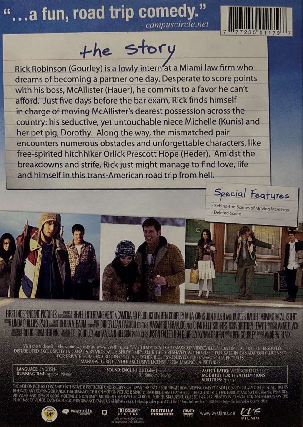 Moving McAllister DVD movie collectible [Barcode 777235011797] - Main Image 4