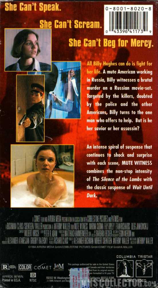Mute Witness  DVD movie collectible [Barcode 7509671997884] - Main Image 4