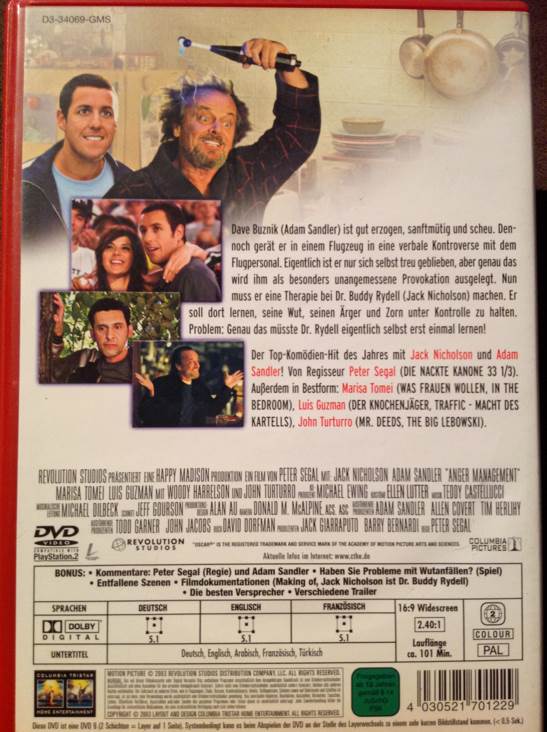 Die Wutprobe DVD movie collectible [Barcode 4030521701229] - Main Image 2