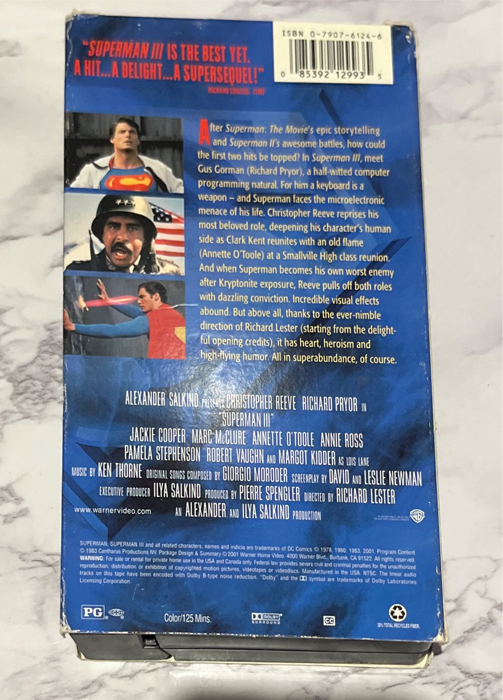 Superman III VHS movie collectible [Barcode 085392129935] - Main Image 3