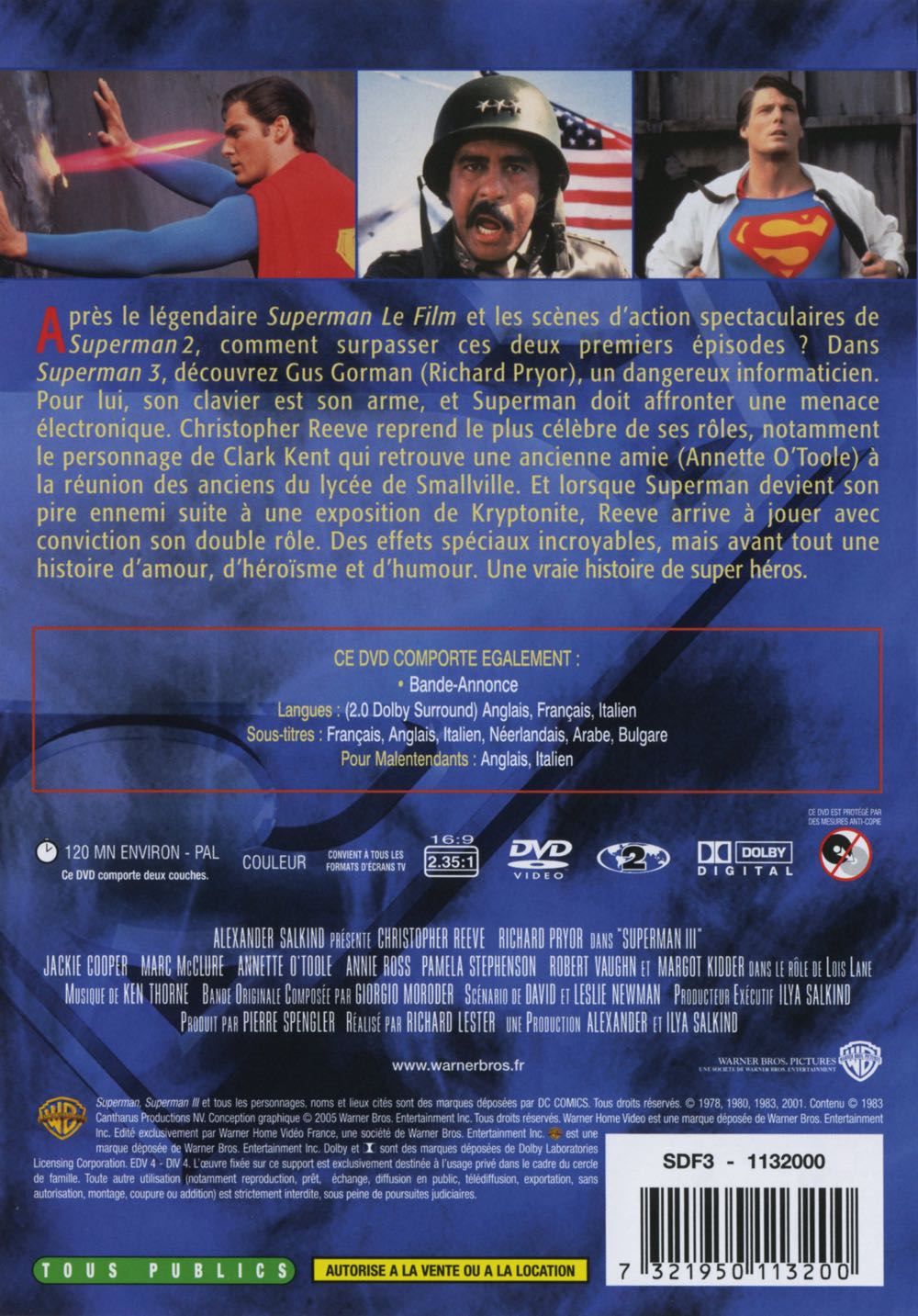 Superman - 3 Superman III DVD movie collectible [Barcode 7321926113203] - Main Image 2
