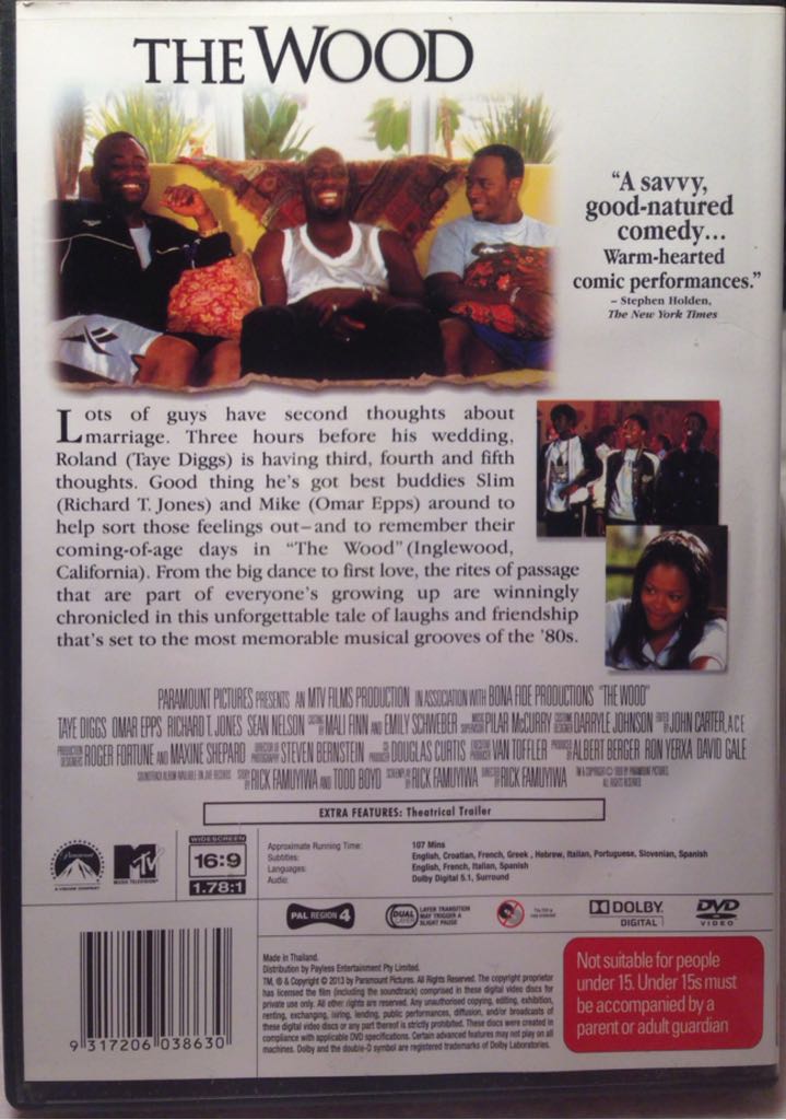 The Wood DVD movie collectible [Barcode 9317206038630] - Main Image 2