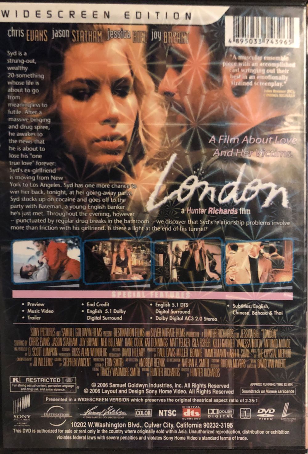 London (S) DVD movie collectible [Barcode 5050630025930] - Main Image 2
