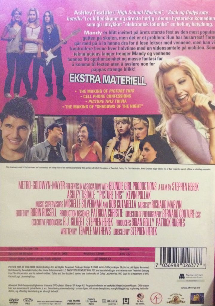 Picture This DVD movie collectible [Barcode 7036988026377] - Main Image 2