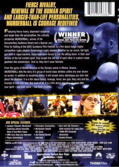 Murderball DVD movie collectible [Barcode 031398186854] - Main Image 2