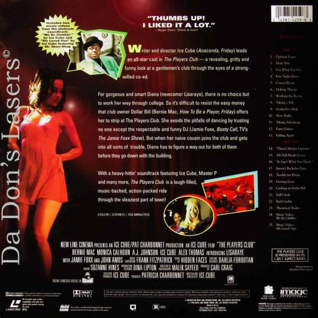 The Players Club DVD movie collectible [Barcode 014381425963] - Main Image 2
