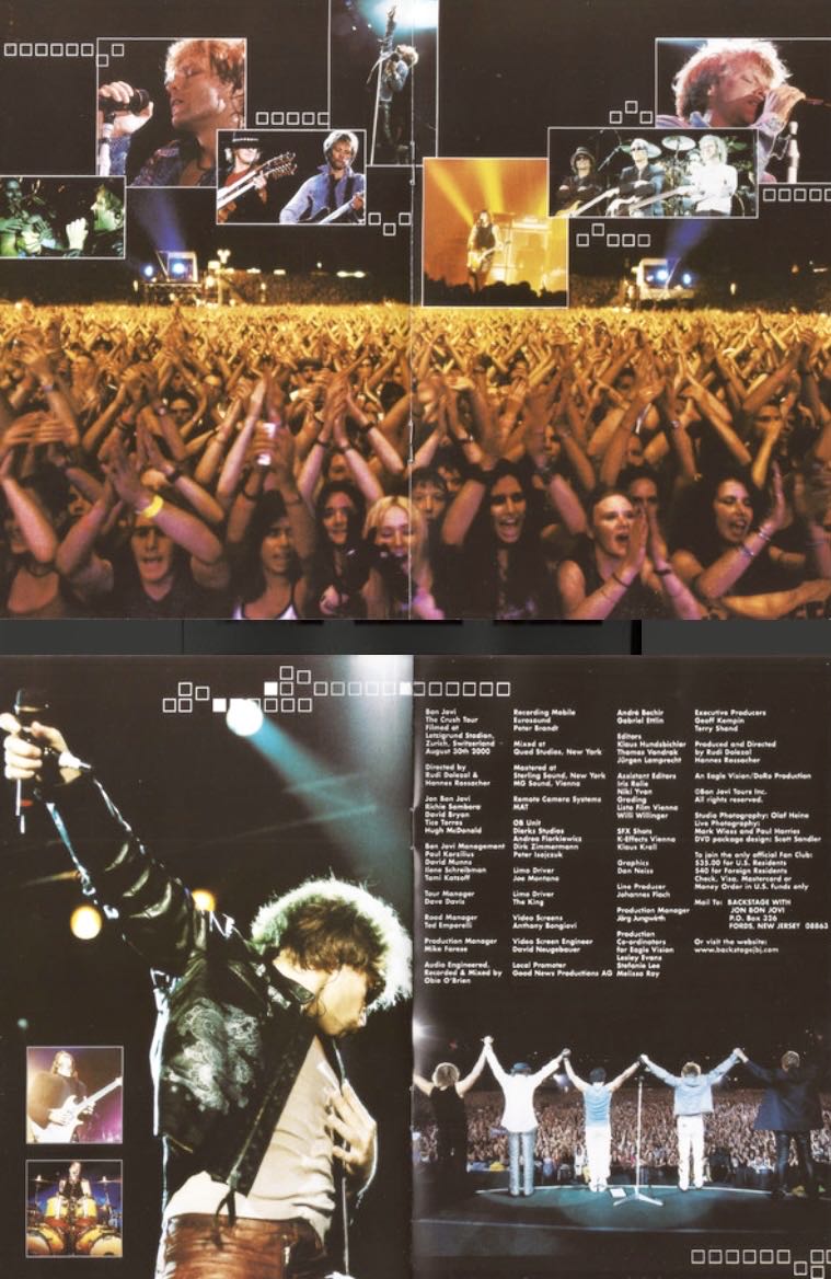 Bon Jovi: The Crush Tour  DVD movie collectible [Barcode 044005333190] - Main Image 3