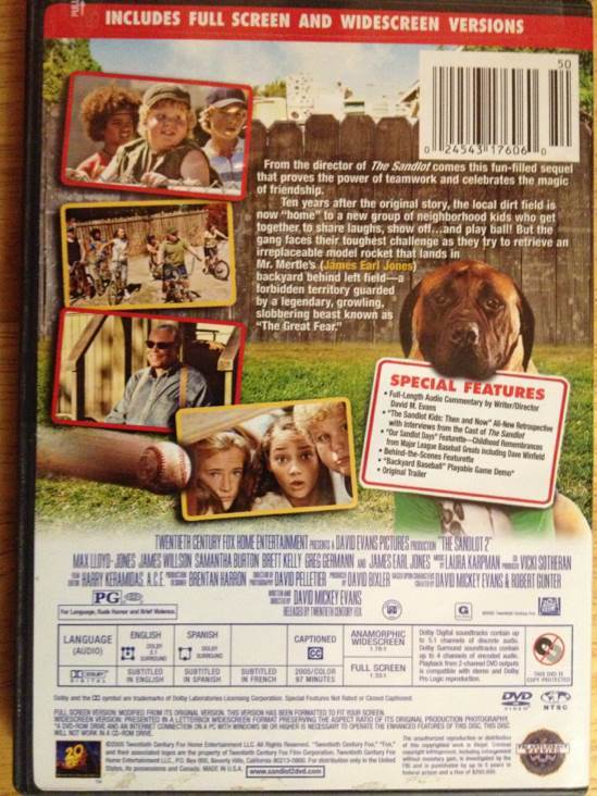 Sandlot 2, The DVD movie collectible [Barcode 024543188940] - Main Image 2