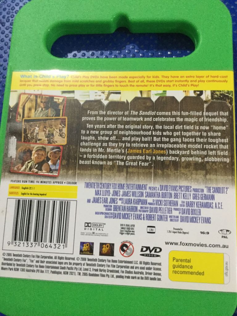 The Sandlot 2 DVD-R movie collectible [Barcode 9321337064321] - Main Image 2