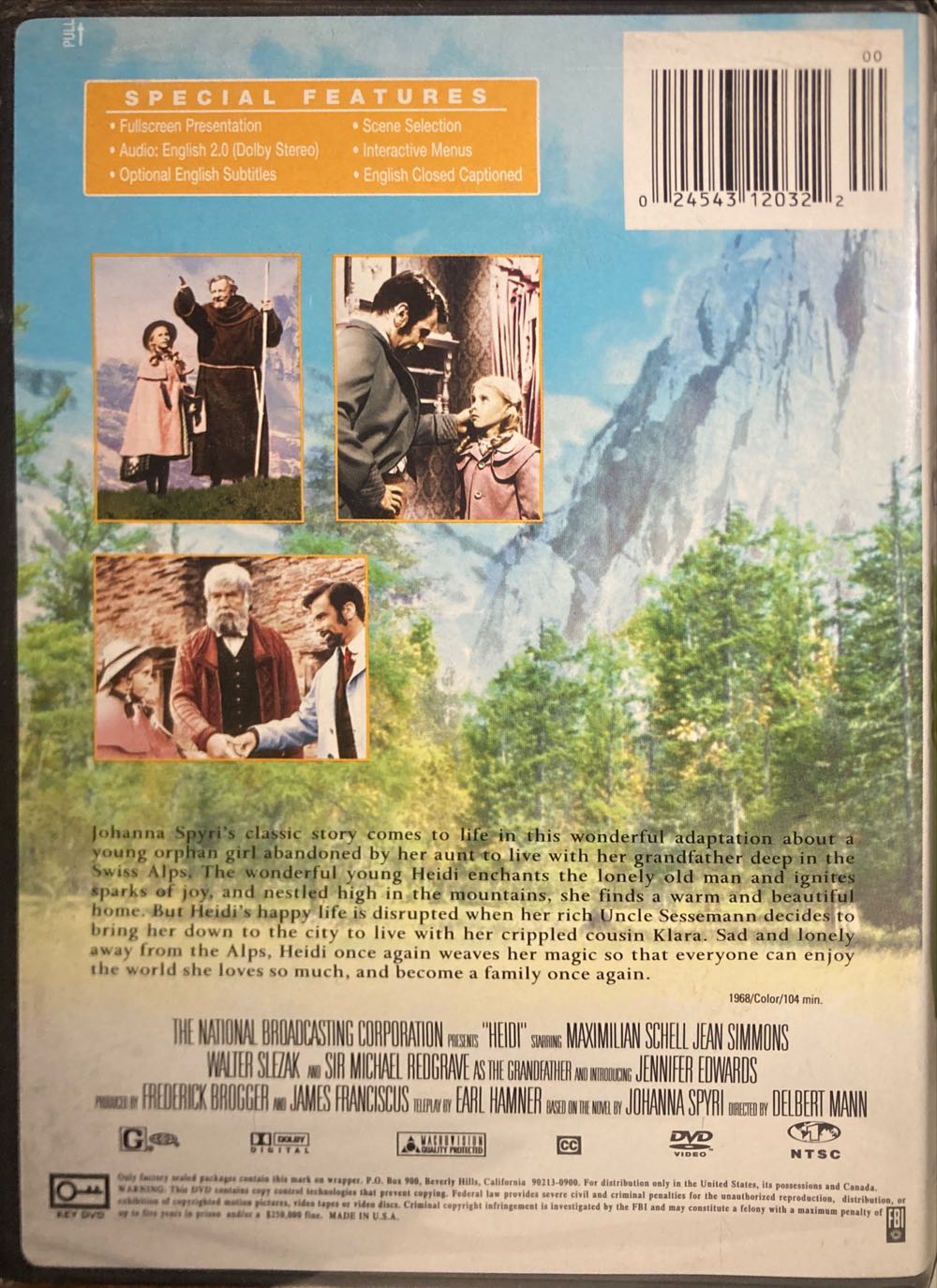 Heidi DVD movie collectible [Barcode 024543120322] - Main Image 2