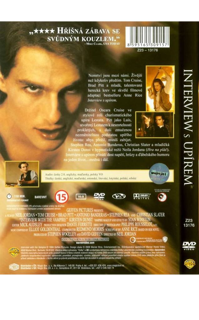 Interview with the Vampire: The Vampire Chronicles DVD movie collectible [Barcode 0085391831327] - Main Image 2