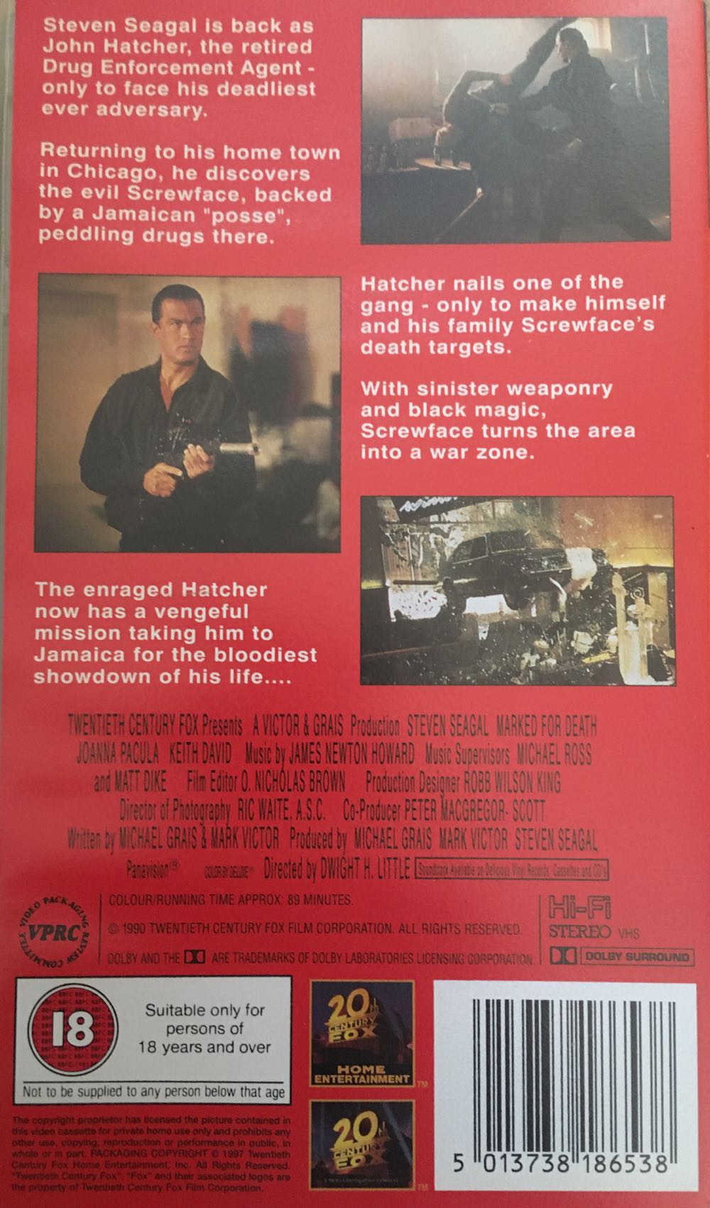 Marked For Death DVD movie collectible [Barcode 024543028390] - Main Image 2