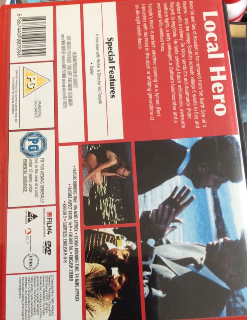 Local Hero DVD movie collectible [Barcode 6867449007694] - Main Image 2