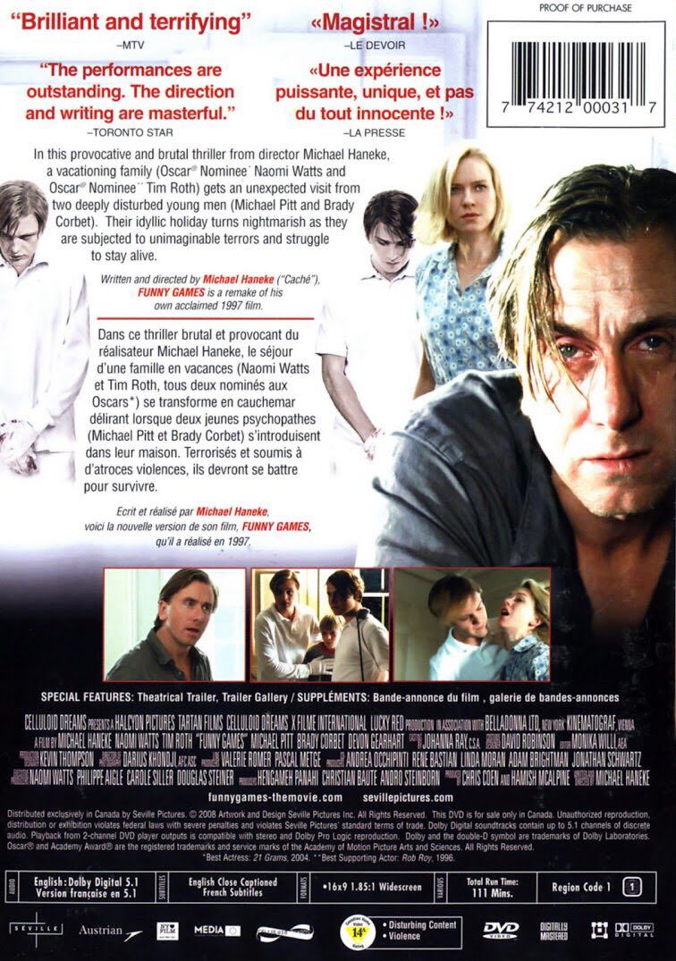 Funny Games Blu-ray movie collectible [Barcode 774212105043] - Main Image 4