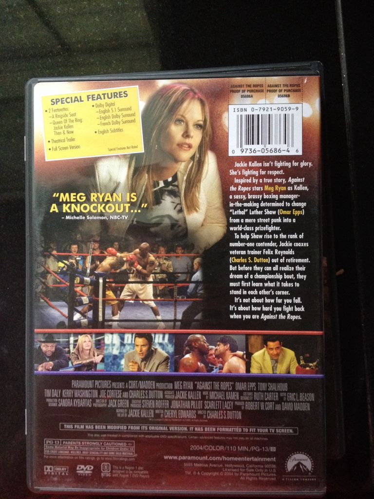 Against the Ropes DVD movie collectible [Barcode 8081400168646] - Main Image 2