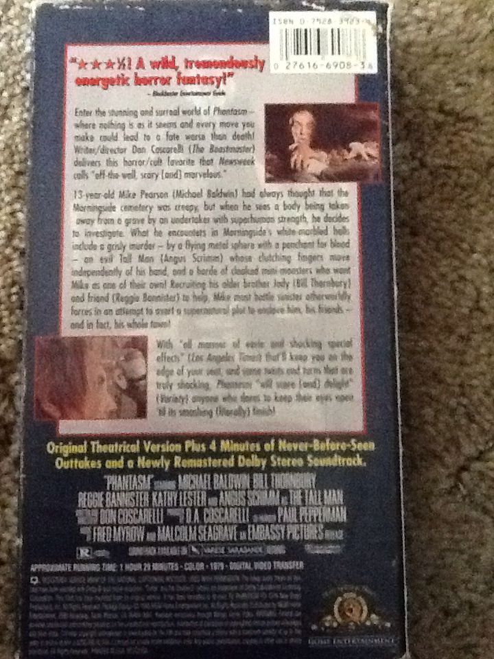Phantasm VHS movie collectible [Barcode 027616690838] - Main Image 2
