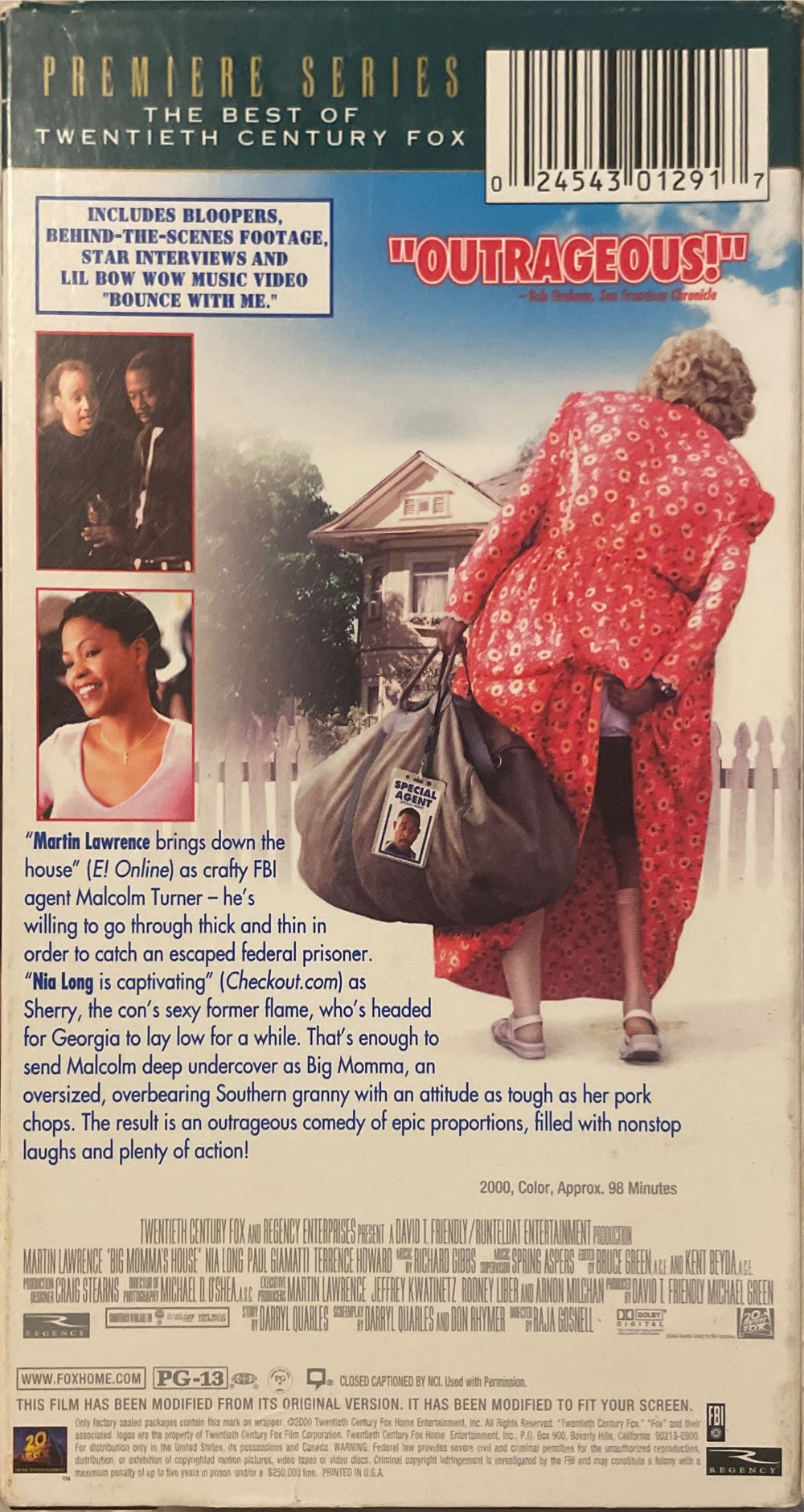 Big Mommas House VHS movie collectible [Barcode 024543012917] - Main Image 2