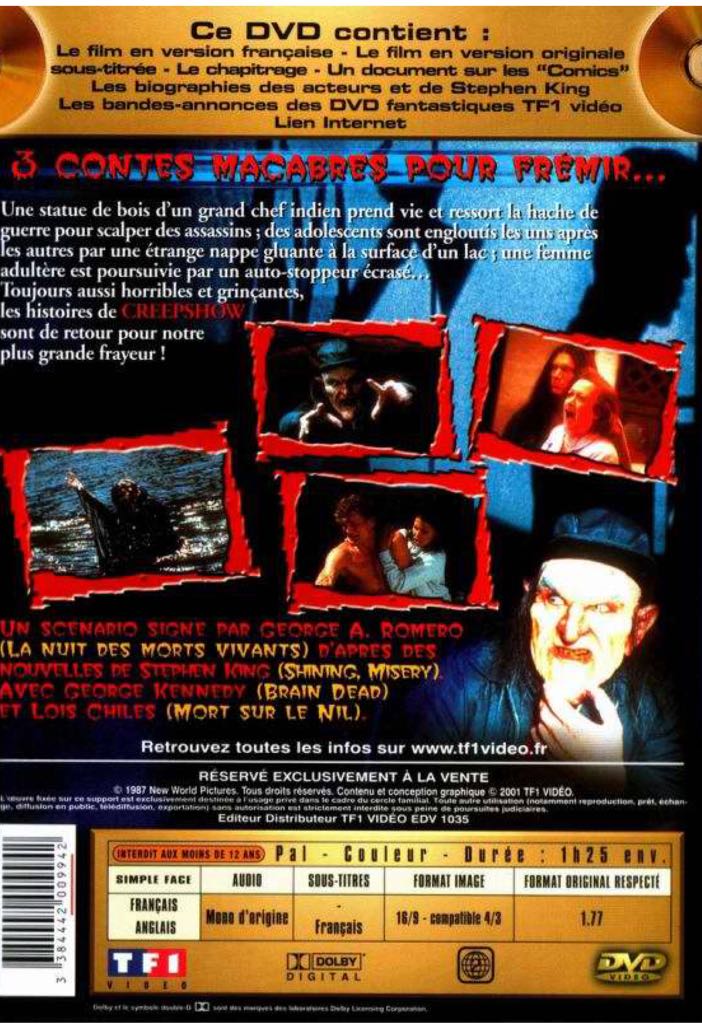 Creepshow 2 DVD movie collectible [Barcode 014381730128] - Main Image 2