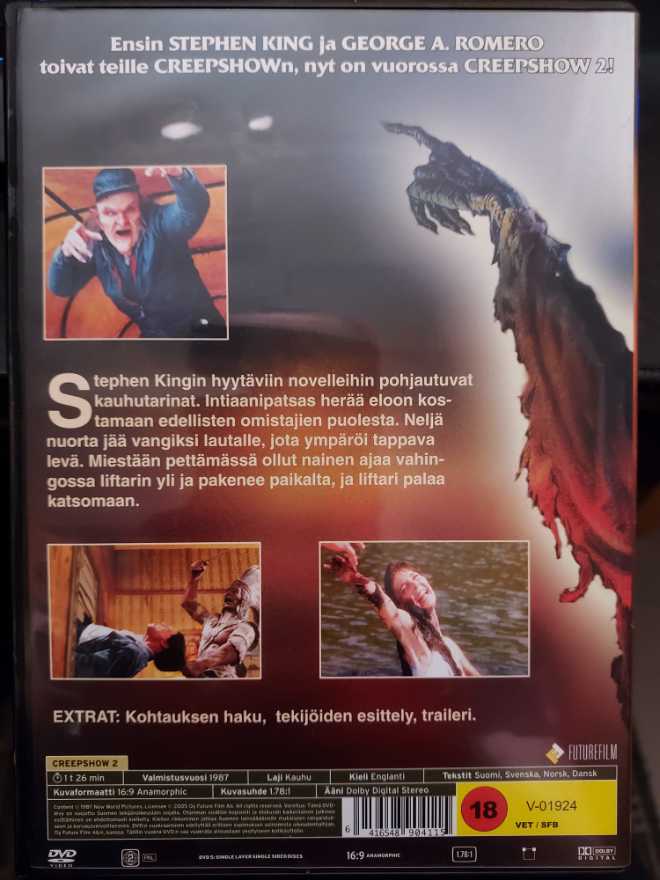 Creepshow 2 DVD movie collectible [Barcode 6416548904115] - Main Image 2