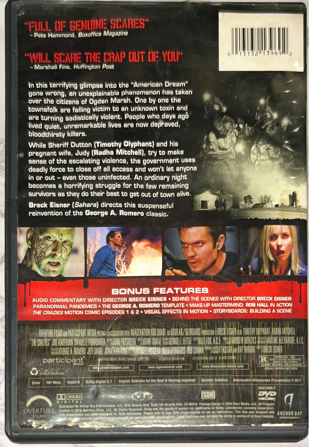 The Crazies DVD movie collectible [Barcode 013132139692] - Main Image 2