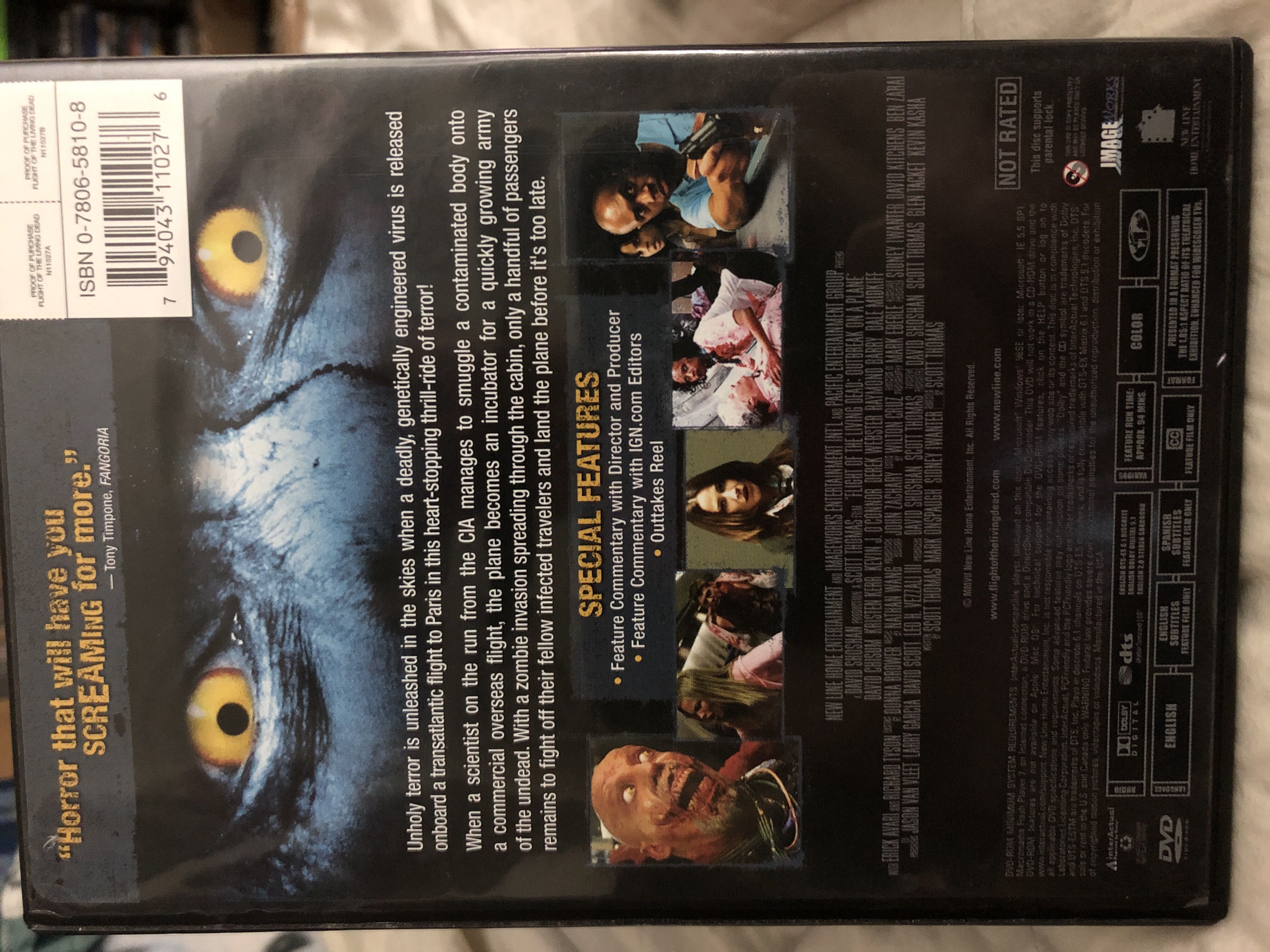 Flight Of The Living Dead DVD movie collectible [Barcode 794043110276] - Main Image 3