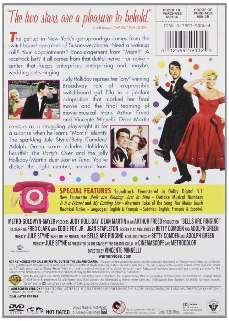 Bells Are Ringing 16mm movie collectible [Barcode 012569591325] - Main Image 2