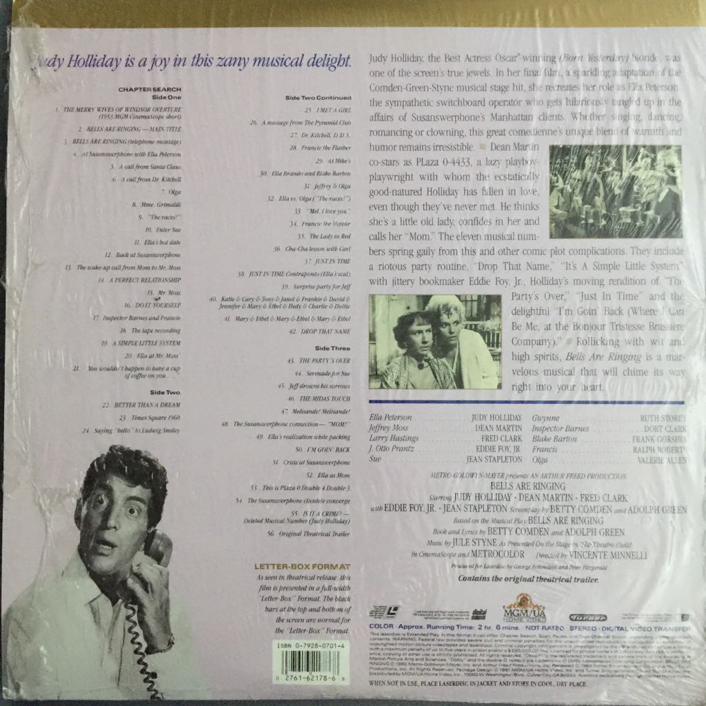 Bells Are Ringing DVD movie collectible [Barcode 027616217868] - Main Image 2