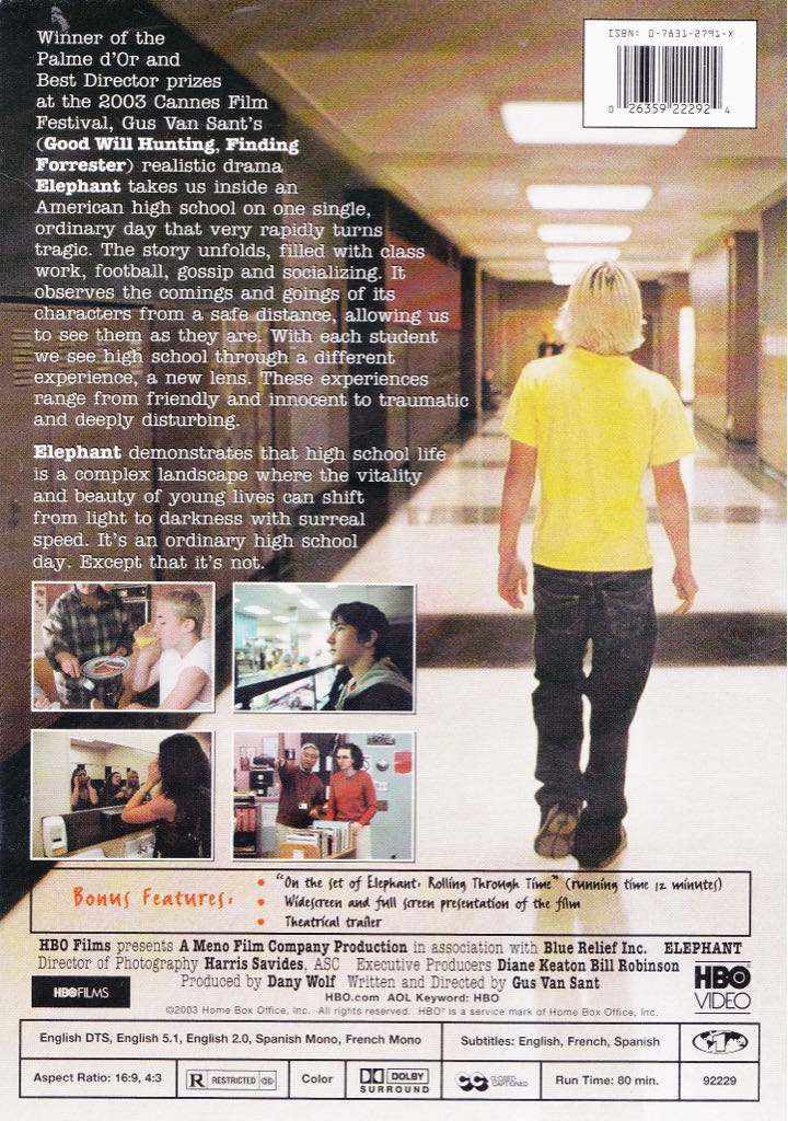 Elephant DVD movie collectible [Barcode 4016318222924] - Main Image 2