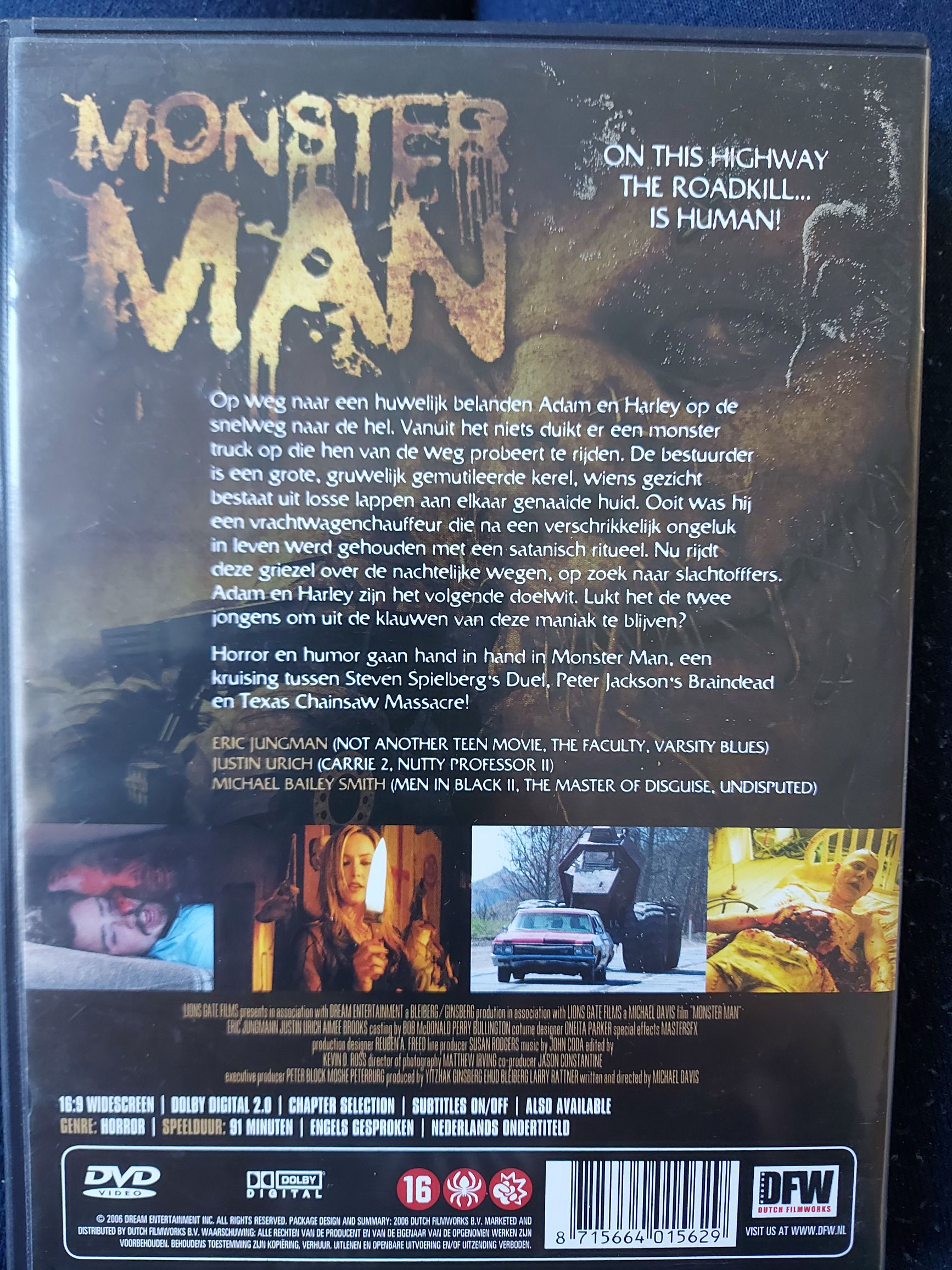 Monster Man DVD movie collectible [Barcode 8715664015629] - Main Image 2