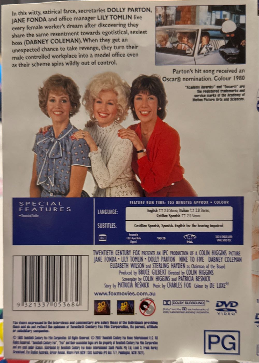 9 to 5 DVD movie collectible [Barcode 9321337053684] - Main Image 2