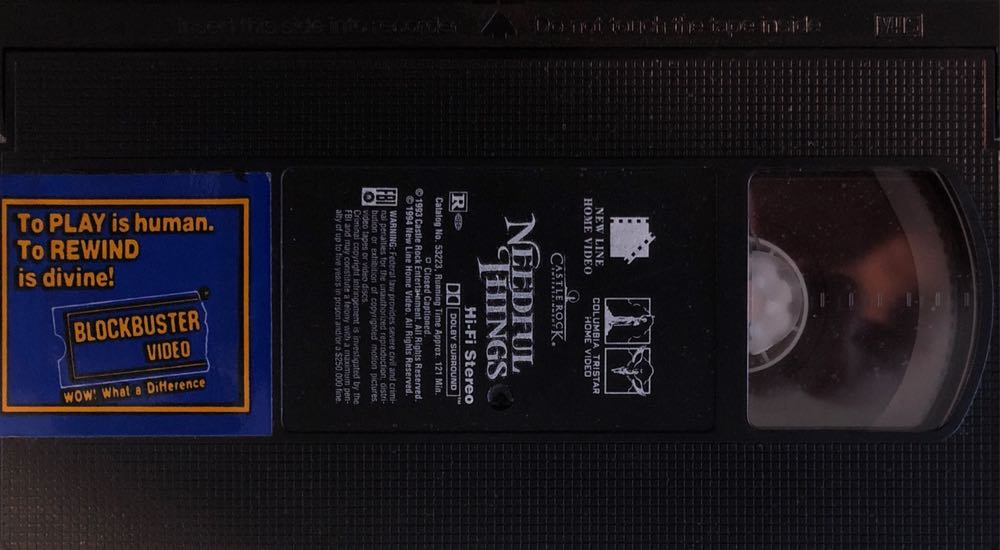 Needful Things VHS movie collectible [Barcode 043396532236] - Main Image 3