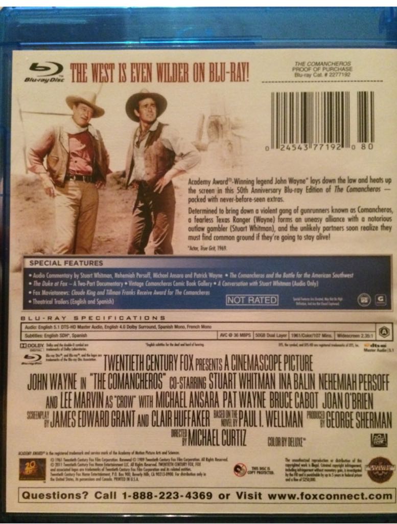The Comancheros iTunes movie collectible [Barcode 245437719280] - Main Image 2