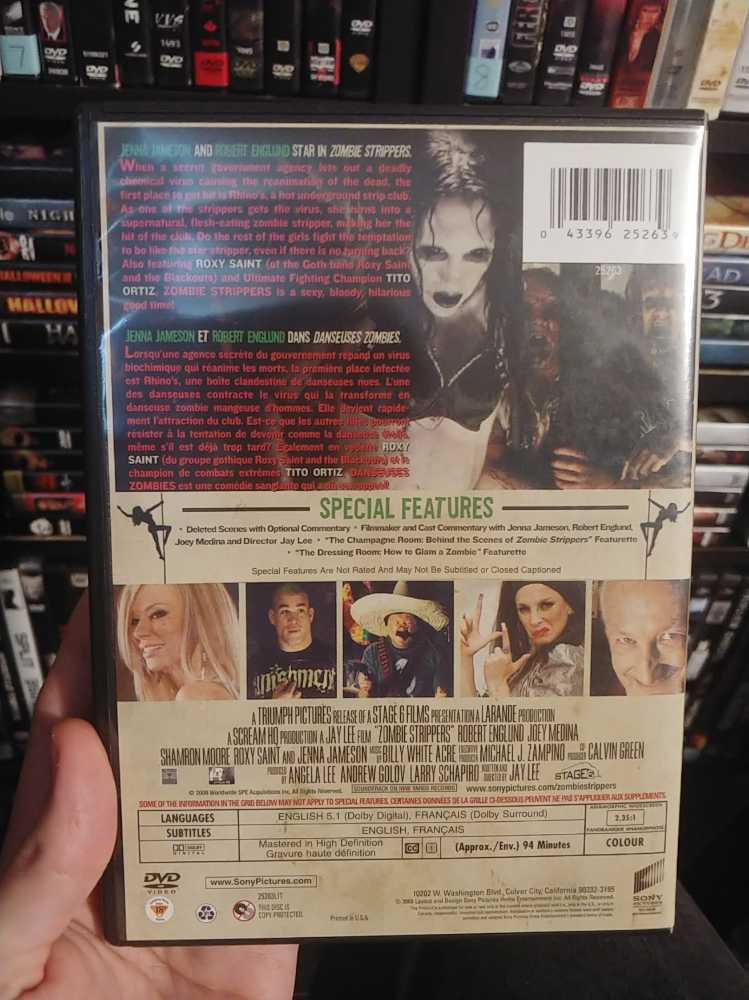 Zombie Strippers DVD movie collectible [Barcode 043396252639] - Main Image 2
