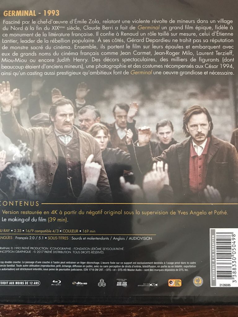 Germinal Blu-ray movie collectible [Barcode 8697492760974] - Main Image 2