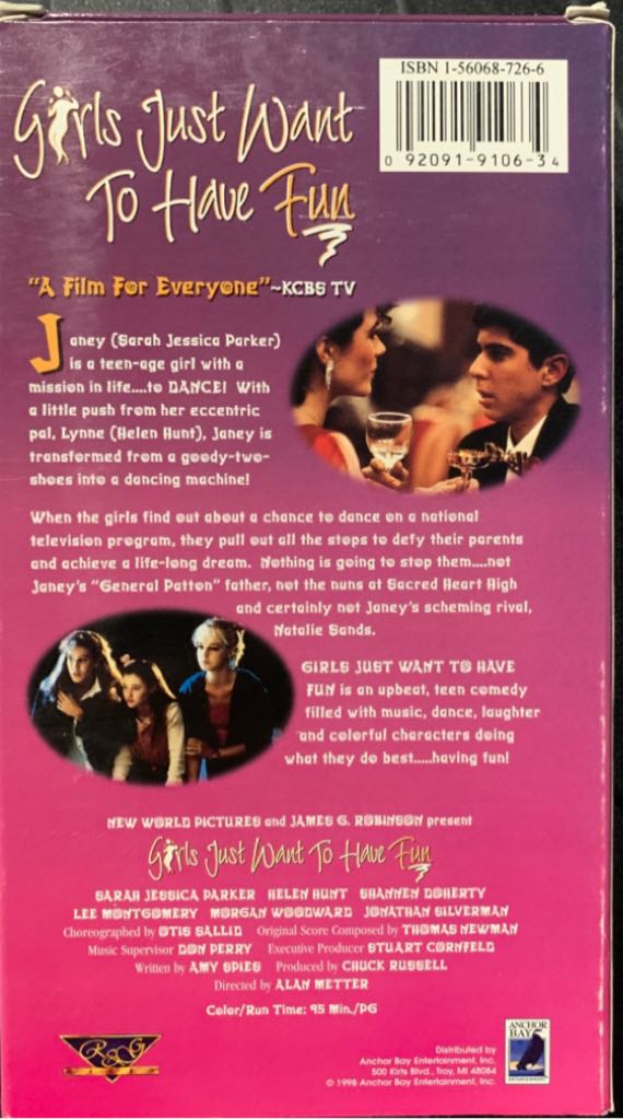 Girls Just Want to Have Fun VHS movie collectible [Barcode 092091910634] - Main Image 2