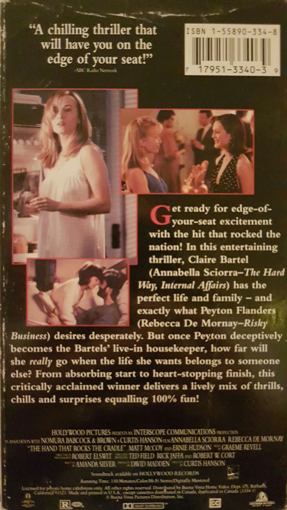 Hand That Rocks the Cradle, The VHS movie collectible [Barcode 5014138278397] - Main Image 2