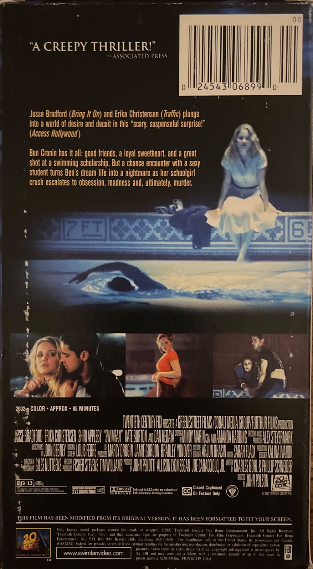 Swimfan VHS movie collectible [Barcode 024543068990] - Main Image 2