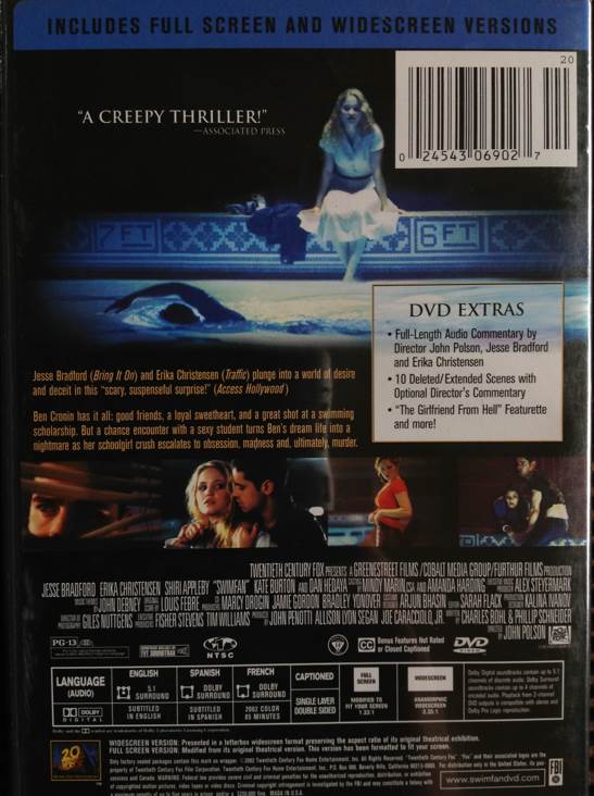 Swimfan DVD movie collectible [Barcode 024543069027] - Main Image 2