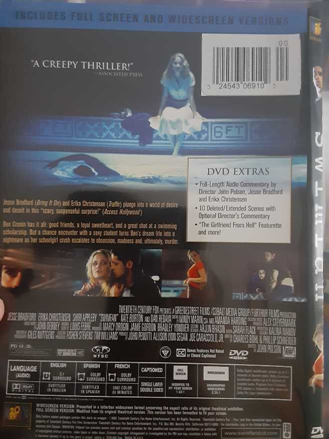 Swimfan DVD movie collectible [Barcode 024543069102] - Main Image 2