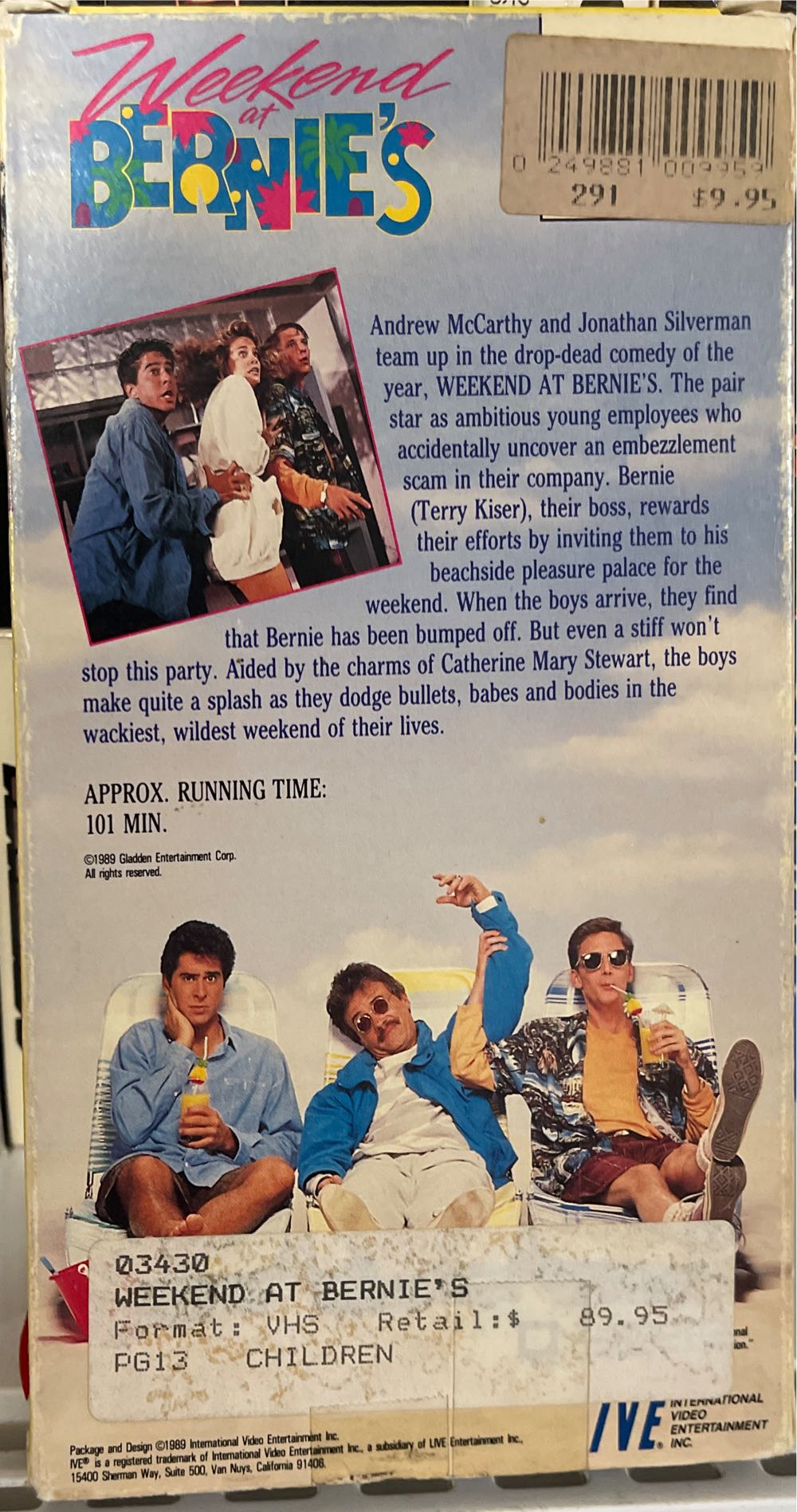 Weekend at Bernies: 1 DVD movie collectible [Barcode 5014138287993] - Main Image 2